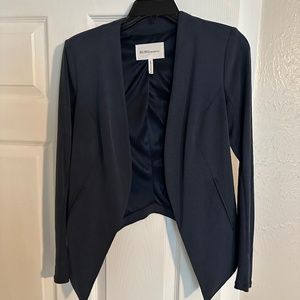 Navy Open Front Jacket